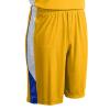 Champro Rebel Polyester Basketball Short, Youth Small, Gold, Royal, White view 1