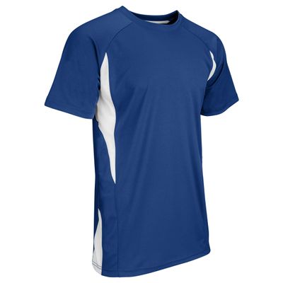 Champro Top Spin Lightweight Polyester Baseball Jersey, Youth X-Large, Royal,White