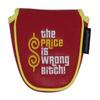 ReadyGOLF The Price is Wrong Bitch Embroidered Putter Cover - Mallet view 3