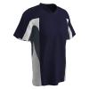 Champro Boys' Relief V-Neck Baseball Jersey, Navy,Graphite,White, Youth Small view 1