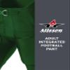 Alleson Athletic Mens Integrated Football Pant  High-Performance Pants with Built-in Pad for Game-Ready Performance NB Dark Green view 3
