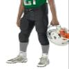 Alleson Athletic Boys Integrated Football Pant - Premium Comfort & Durability for Young Athlete HG Dark Green view 2