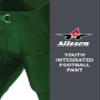 Alleson Athletic Boys Integrated Football Pant - Premium Comfort & Durability for Young Athlete HG Dark Green view 4