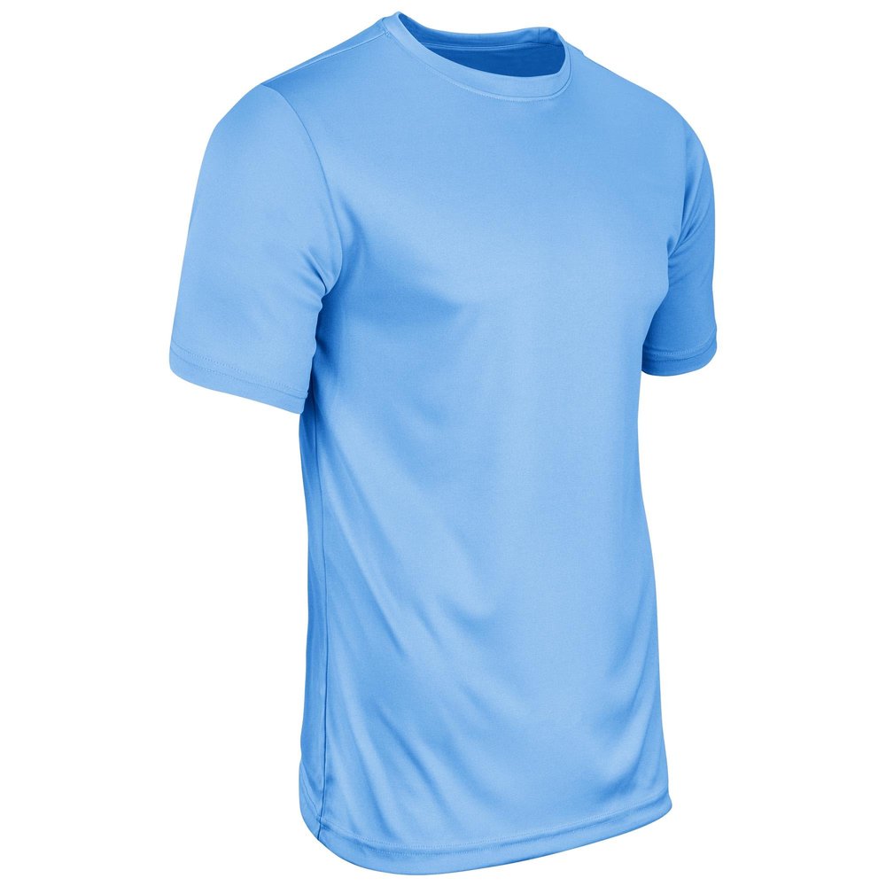 Champro Vision Lightweight Polyester T-Shirt Jersey, Adult Small, Light Blue