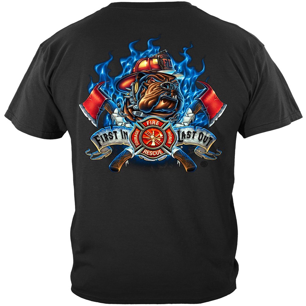 Bunker Gear Firefighters Shirts for Men - Fire Fighter T Shirts - Fire Department - Shirt-ADD106-FF2063-4XL