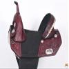 HILASON Western Horse Treeless Trail Barrel American Leather Saddle | for Horses view 2
