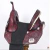 HILASON Western Horse Treeless Trail Barrel American Leather Saddle | for Horses view 4