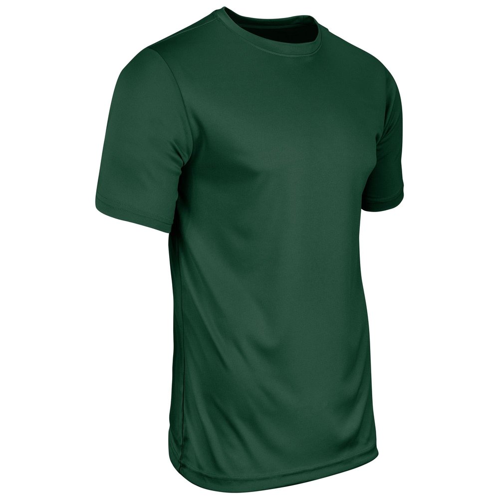 Champro Vision Lightweight Polyester T-Shirt Jersey, Youth Small, Forest Green