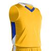 CHAMPRO boys Youth Rebel Polyester Basketball Jersey, Gold, Royal, White, X-Small US view 1