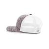 Aggressive Heather Trucker Snapback Cap Maroon Heather/White/Maroon Heather OS view 2