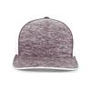 Aggressive Heather Trucker Snapback Cap Maroon Heather/White/Maroon Heather OS view 3