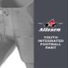 Alleson Athletic Youth Integrated Football Pant, Silver, Small view 4