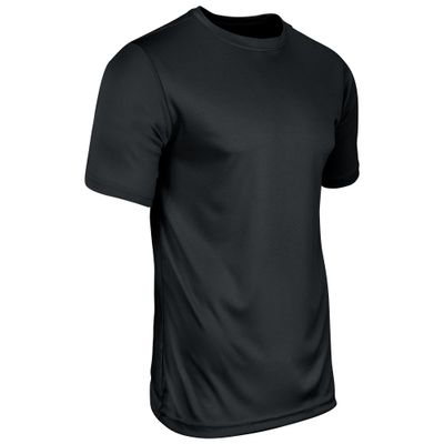 Champro Men's Standard Vision Lightweight Polyester T-Shirt Jersey, Black, Adult Small