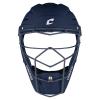 Champro Optimus Pro Rubberized Matte Finished Hockey Style Baseball/Softball Catchers Headgear, Adult, Navy Blue view 1