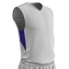 Champro Charge Polyester Basketball Jersey, Youth Small, White, Purple view 1