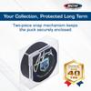 BCW Hockey Puck Display Case  Crystal Clear Stackable Puck Holder with 2-Piece Snap Design | Regulation Hockey Puck Case Display - 2 ct view 2