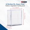 BCW Hockey Puck Display Case  Crystal Clear Stackable Puck Holder with 2-Piece Snap Design | Regulation Hockey Puck Case Display - 2 ct view 3