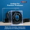BCW Hockey Puck Display Case  Crystal Clear Stackable Puck Holder with 2-Piece Snap Design | Regulation Hockey Puck Case Display - 2 ct view 4