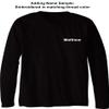 Bompton Monogrammed Compton Standard Size Long Sleeve Tee Shirt - XX-Large Red view 2