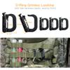 34 PCS Molle Accessories Kit, Tactical Gear Organization Clip for Webbing Strap Molle Bag Backpack Vest Belt Key Ring, D-Ring Locking Carabiner, Water Bottel Carriers Tube Clip, Web Dominator Buckle view 3