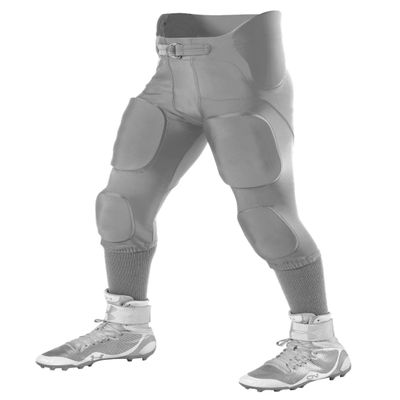 Alleson Athletic Power Spandex Integrated Football Pant Silver