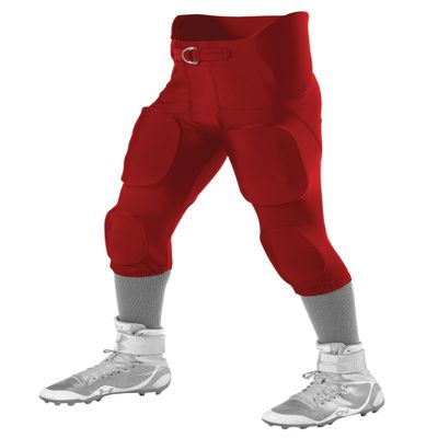 Alleson Athletic Power Spandex Integrated Football Pant Red