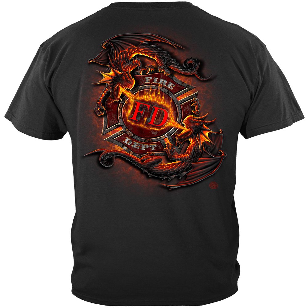 Fire Fighter Firefighters Tshirt | Fire Fighter Shirt | Firefighting | Red Line Tshirt-ADD128-FF2084-4XL