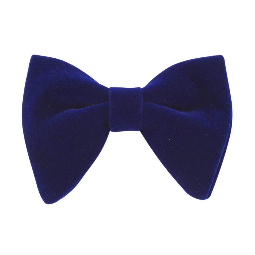 Lovacely Mens Oversized Velvet Bow Tie Solid Color Formal Tuxedo Pre-Tied Big Bowtie 220513