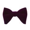 Lovacely Mens Oversized Velvet Bow Tie Solid Color Formal Tuxedo Pre-Tied Big Bowtie 220508 view 1