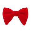 Lovacely Mens Oversized Velvet Bow Tie Solid Color Formal Tuxedo Pre-Tied Big Bowtie 220512 view 1