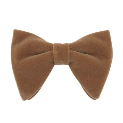 Lovacely Mens Oversized Velvet Bow Tie Solid Color Formal Tuxedo Pre-Tied Big Bowtie 220514