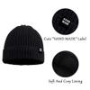 JANGANNSA Simple Knitted Baby Beanie Hip-Hop Boys Winter Hat Toddler Kids Bonnet for Girls 0-5Y (Black+Light Gray+White, S) view 4