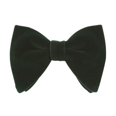 Lovacely Mens Oversized Velvet Bow Tie Solid Color Formal Tuxedo Pre-Tied Big Bowtie 220507