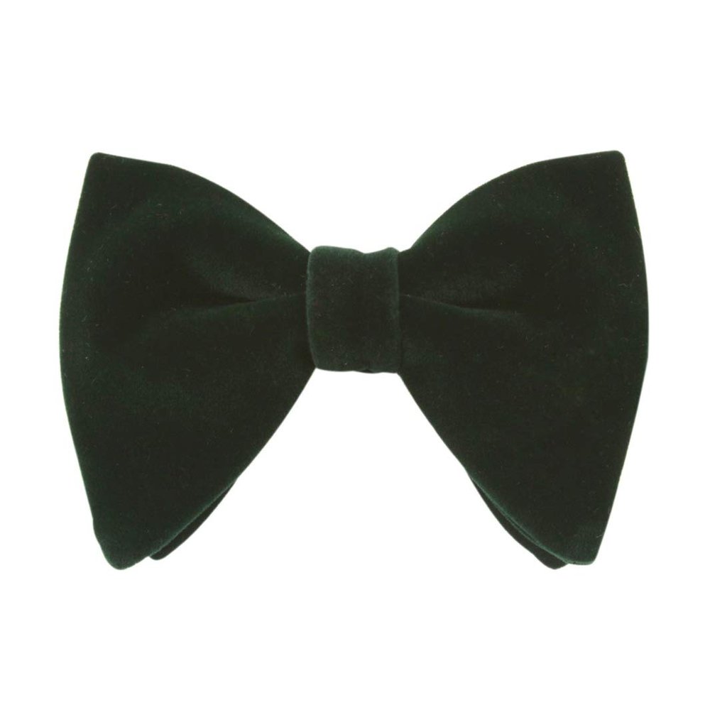 Lovacely Mens Oversized Velvet Bow Tie Solid Color Formal Tuxedo Pre-Tied Big Bowtie 220507