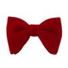 Lovacely Mens Oversized Velvet Bow Tie Solid Color Formal Tuxedo Pre-Tied Big Bowtie 220511 view 1