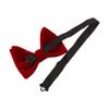 Lovacely Mens Oversized Velvet Bow Tie Solid Color Formal Tuxedo Pre-Tied Big Bowtie 220511 view 2