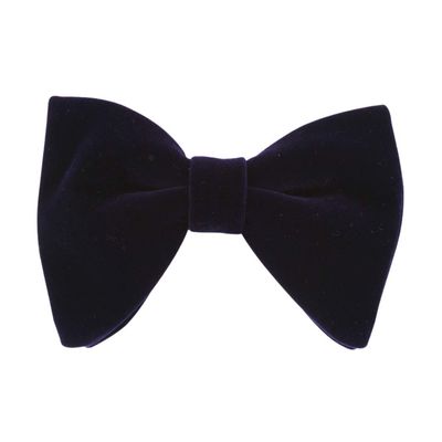 Lovacely Mens Oversized Velvet Bow Tie Solid Color Formal Tuxedo Pre-Tied Big Bowtie 220509