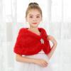 LeJulyeekay Girls Princess Faux Fur Flower Girl Bolero Shrug Party Wedding Capelet Dress Up view 4