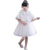LeJulyeekay Girls Princess Faux Fur Wrap Shawl Flower Girls Bolero Shrug Princess Party Cape view 1