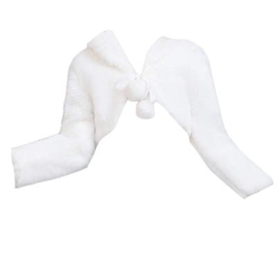 LeJulyeekay Baby Girl Flower Dress Faux Fur Bolero Wedding Jacket Shrug Baptism Coat Costume