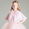 LeJulyeekay Kid Cozy Faux Fur Capelet Flower Girl Bolero Shrug Shawl Party Princess Fur Cape view 2