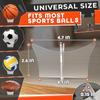 Basketball Stand Display & Holder  Non-Slip Mount Soccer Ball Stand Display with Acrylic Design for Sports Memorabilia & Trophy Showcase  Fits Basketball, Football, Volleyball, Rugby & Room Decor view 2