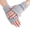 RUIXIB Women Men Fleece Fingerless Gloves Winter Warm Half Finger Gloves Half Mitten view 4
