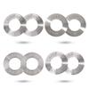 44LLC 44SPORT Olympic Fractional Steel Plates -Pair of 1/4, 1/2, 3/4, 1 lb Weights (8 Total) view 1