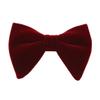 Lovacely Mens Oversized Velvet Bow Tie Solid Color Formal Tuxedo Pre-Tied Big Bowtie 220510 view 1