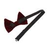 Lovacely Mens Oversized Velvet Bow Tie Solid Color Formal Tuxedo Pre-Tied Big Bowtie 220510 view 2