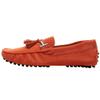 ANUFER Men's Stylish Tassel Suede Moccasins Comfort Loafers Flats Driving Shoes Orange 2080 US10 view 2