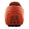ANUFER Men's Stylish Tassel Suede Moccasins Comfort Loafers Flats Driving Shoes Orange 2080 US10 view 3