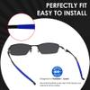 BLAZERBUCK Replacement Ear Socks for Oakley Transistor Sunglass - Blue view 2
