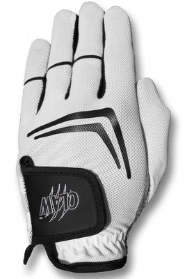 CaddyDaddy Claw Golf Gloves for Men | Flex-Mesh Design for Cool Ventilation | Lasts 3-5 Times Longer Than Leather | Silicone-Web Coating for Maximum Grip | 100% Machine-Washable | White | LH-Small